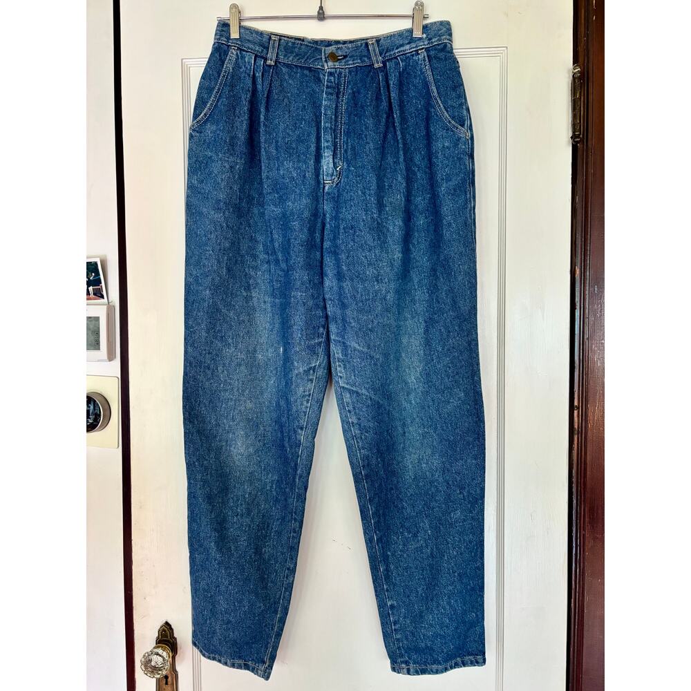 Vintage 90’s Levi’s Dark Denim Trouser Jeans, Made in USA — Size 28